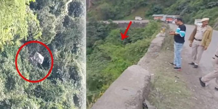 500 फीट गहरी खाई में गिरी हरियाणा बोलेरो कार…