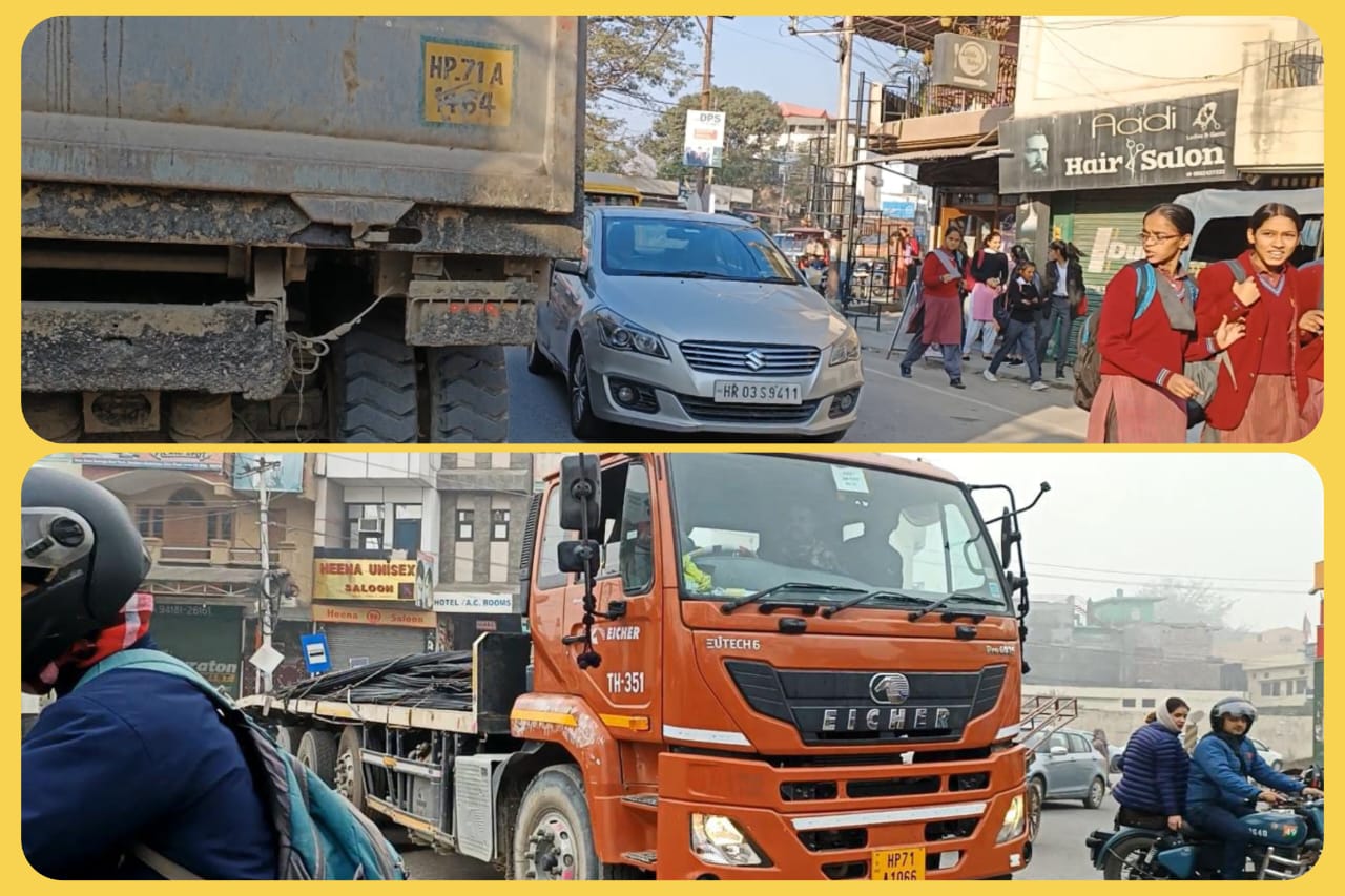 ABCL कम्पनी कर रही नियमों का उलंघन…नो एंट्री टाइम में चल रहे डंपर…