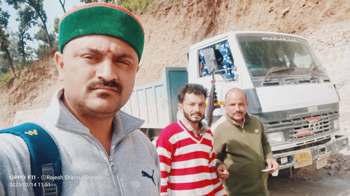 पांवटा साहिब : खनन विभाग ने अवैध खनन के खिलाफ की कार्रवाई