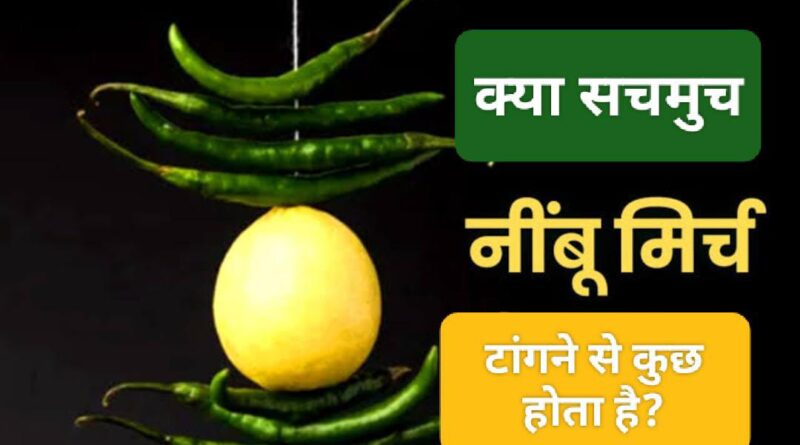 क्या सचमुच नींबू मिर्च डालने से कुछ होता है जानिए कितनी है सच्चाई…