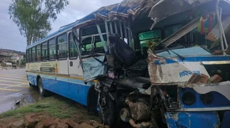 बस दुर्घटनाग्रस्त में कंडक्टर की मौत अन्य छह गंभीर घायल…