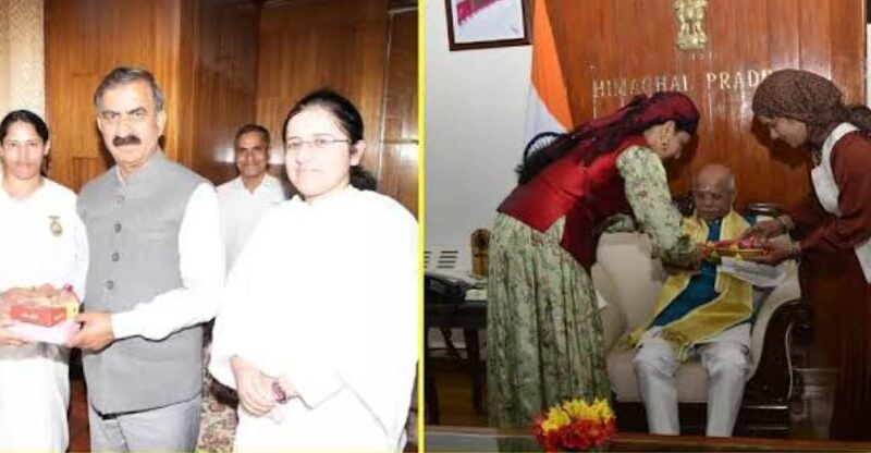 रक्षाबंधन पर पर राज्यपाल और मुख्यमंत्री को संगठनों से जुड़ी महिलाओं ने बांधी राखी…