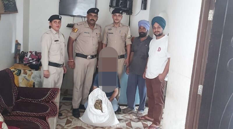 नशा माफिया पर पुलिस की कार्रवाई…भारी मात्रा में मिला नशे का सामान …एक हिरासत में 