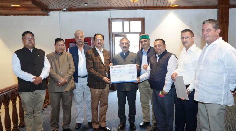 त्रिलोकपुर मंदिर ट्रस्ट की ओर मुख्यमंत्री को आपदा राहत कोष के लिए 51 लाख रुपये का चेक भेंट…