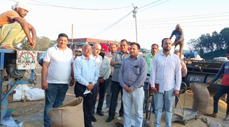 धौलाकुंआ,पावंटा की मंडियों में अब तक कुल 3255 मीट्रिक टन धान का हुआ क्रय-राजेश्वर गोयल