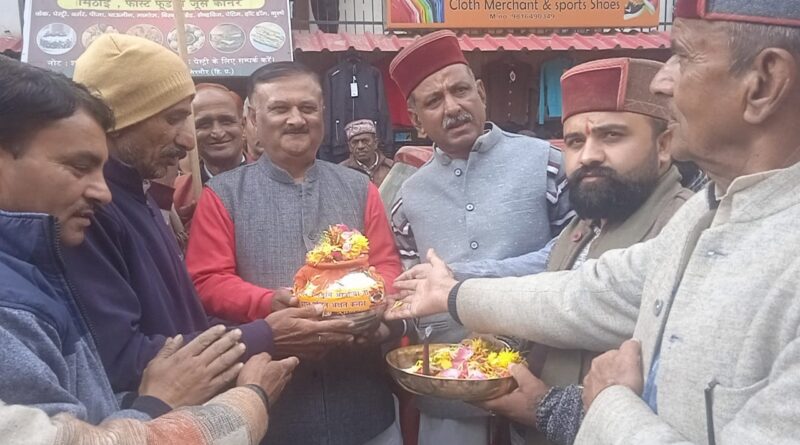 राम मंदिर अक्षत कलश यात्रा के संगड़ाह पंहुचने पर हुआ नागरिक अभिनंदन