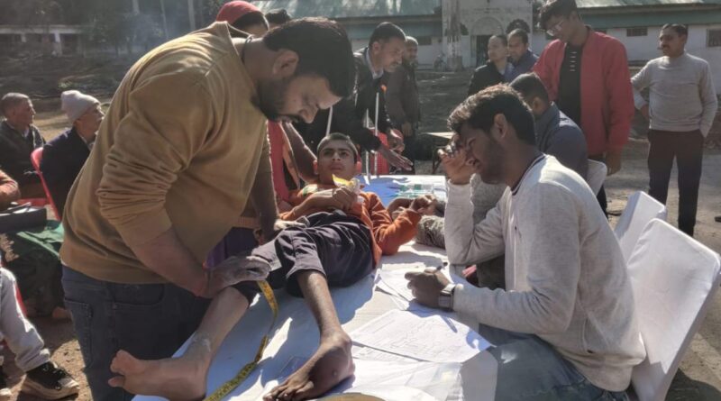 दिव्यांग और वरिष्ठजनों को मिलेगी नई जिंदगी…कृत्रिम अंगों को लेकर कैंप…