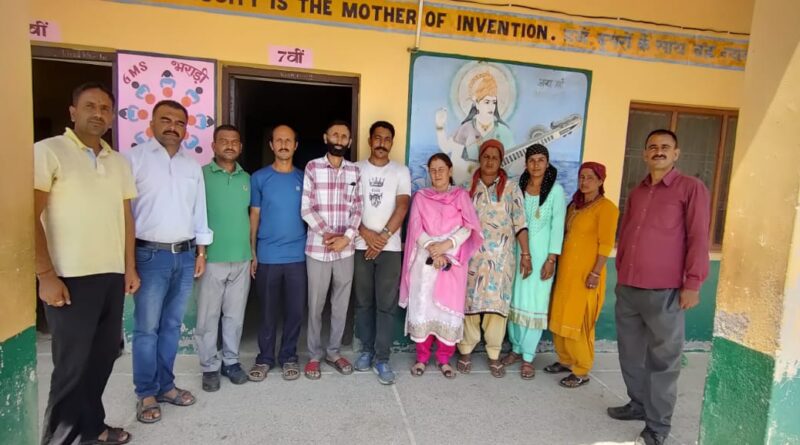 राजकीय माध्यमिक पाठशाला भराड़ी स्कूल के एसएमसी अध्यक्ष चुने करतार सिंह ठाकुर