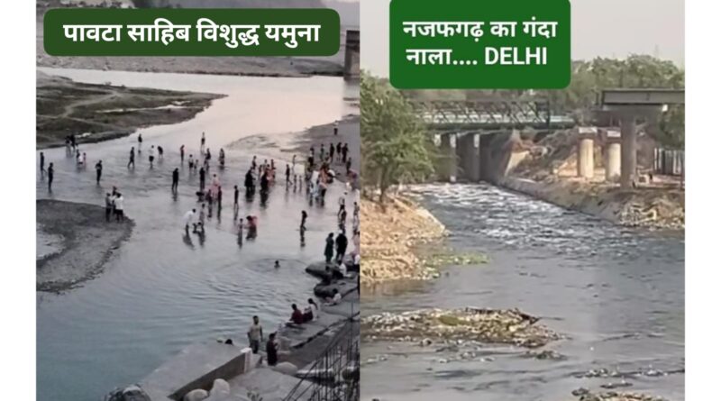 दिल्ली पहुंचते ही यमुना नदी गंदे नाले में तब्दील…प्यास बुझाने को पानी चाहिए हिमाचल से….