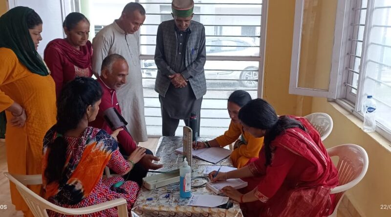 सगंड़ाह 50 से अधिक लोगों की गई मुफ्त स्वास्थ्य जांच…