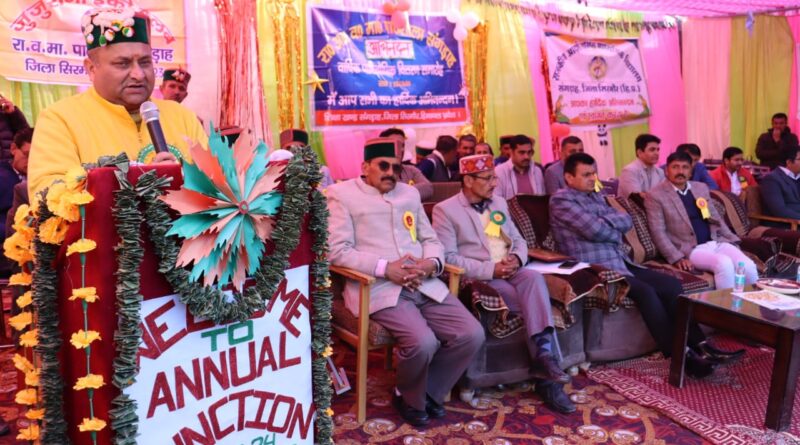 रेणुका विधानसभा क्षेत्र के संगडाह में खोला जाएगा डे बोर्डिंग स्कूल–विनय