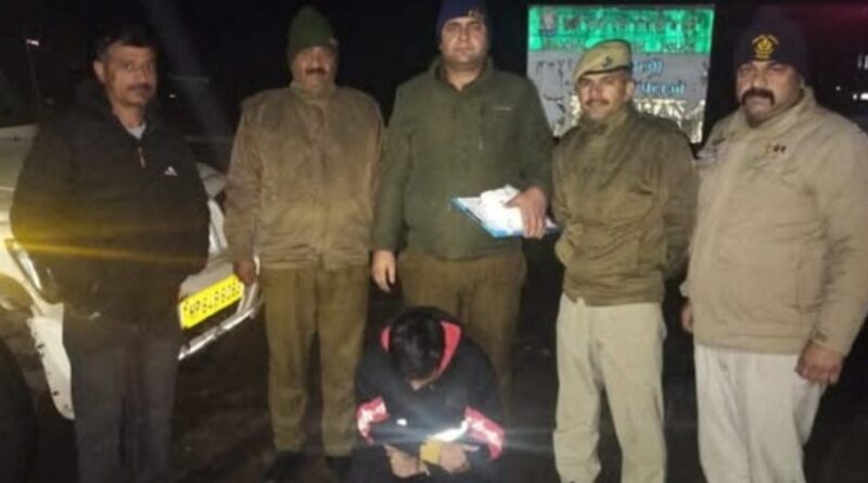 नशीले पदार्थ के साथ 31 वर्षीय युवक गिरफ्तार…