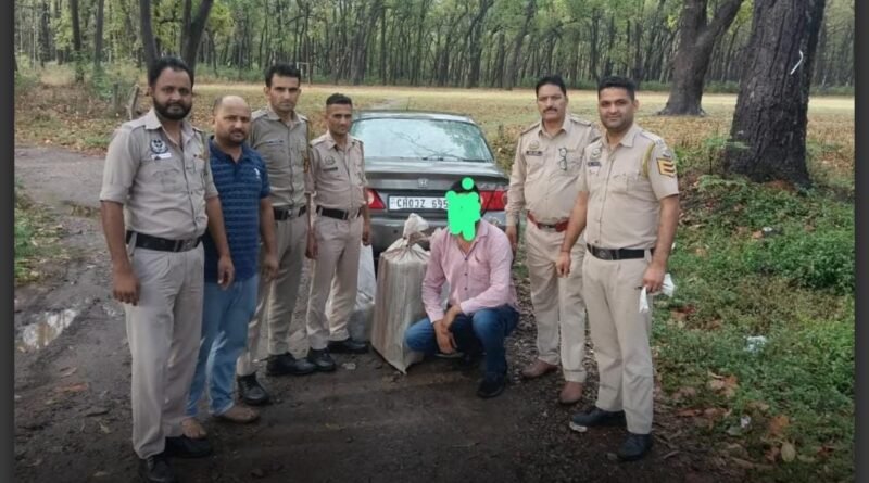 पांवटा में 12 पेटी अवैध शराब के साथ आरोपी गिरफ्तार… पूछताछ जारी 